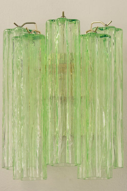 Bright Green Art Glass Wall Lamp - view 6 | morylighting