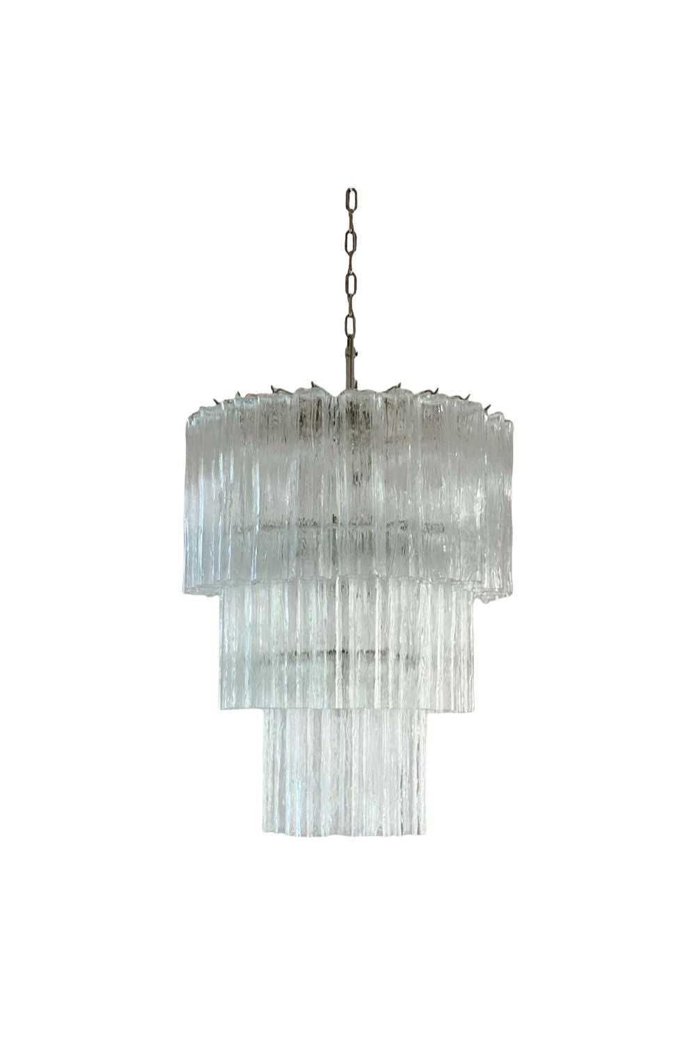 52-Tube Clear Art Glass Chandelier | morylighting