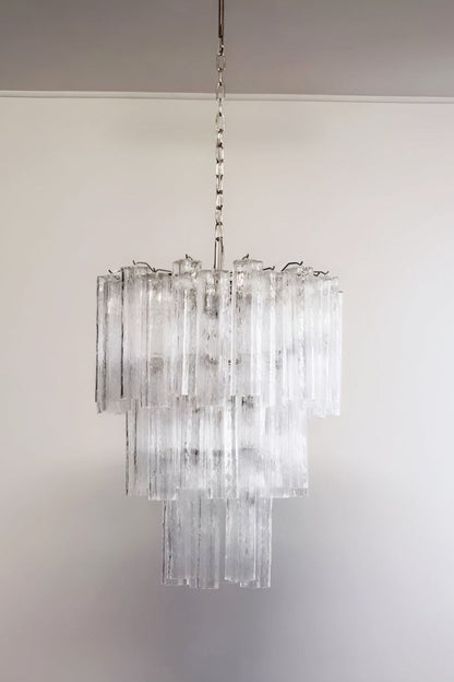 Art Venetian Clear Glass Tube Chandelier - view 10 | morylighting