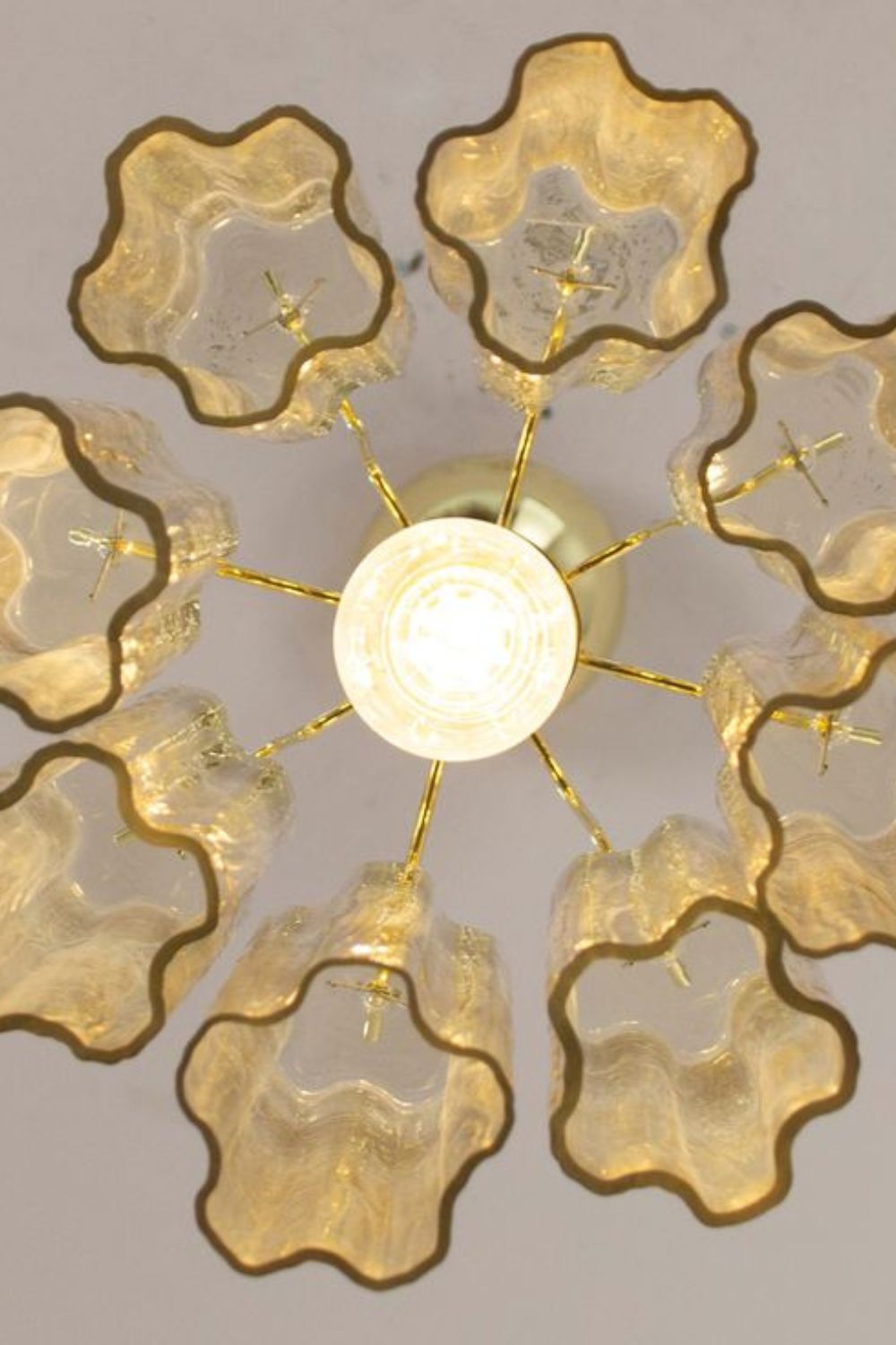 Italian Amber Art Tronchi Glass Pendant Light - view 9 | morylighting