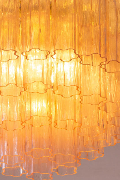 Large Pink Art Glass Tronchi Ceiling Light - view 8 | morylighting