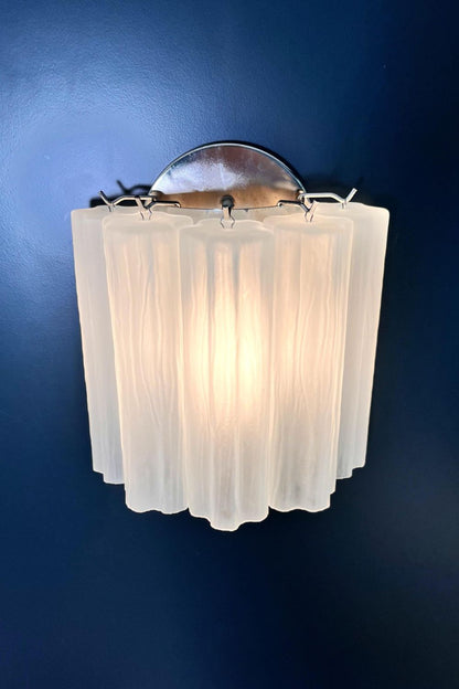 Frosted white Art glass tube wall Lamp - view 7 | morylighting