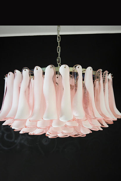 1990s Italian Art Pink Flower Chandelier - view 6 | morylighting