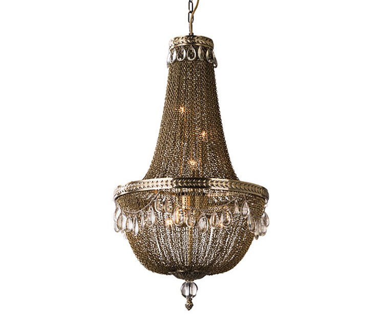 Morylighting Grand Lumina Metal Art Crystal Chandelier - Background Shot