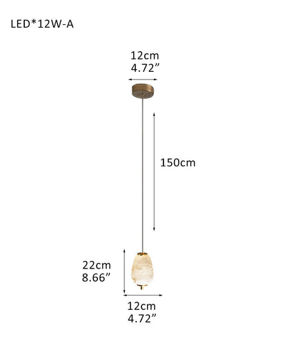 Modern Linear White Alabaster Solid Ball Thread Synthetic Shade Hanging Light for Dining
