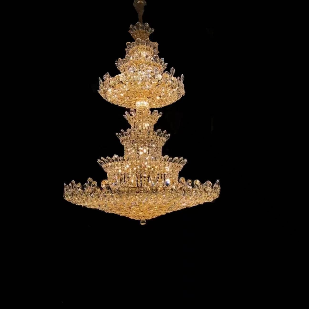 Morylighting Opulent Grandeur Empire Crystal Chandelier - Background Shot