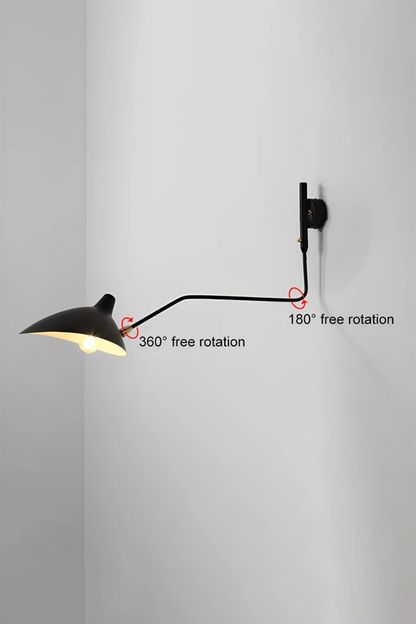 Adjustable Swing Arm Wall Lamp - view 18 | morylighting