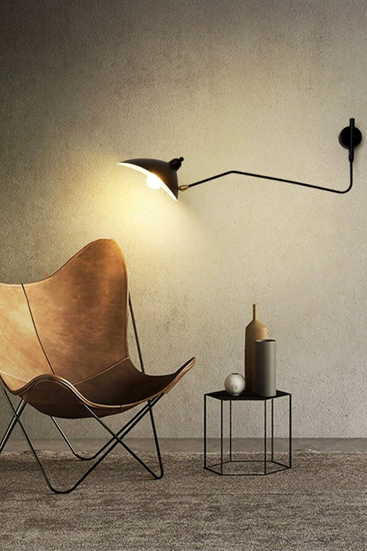 Adjustable Swing Arm Wall Lamp - view 2 | morylighting