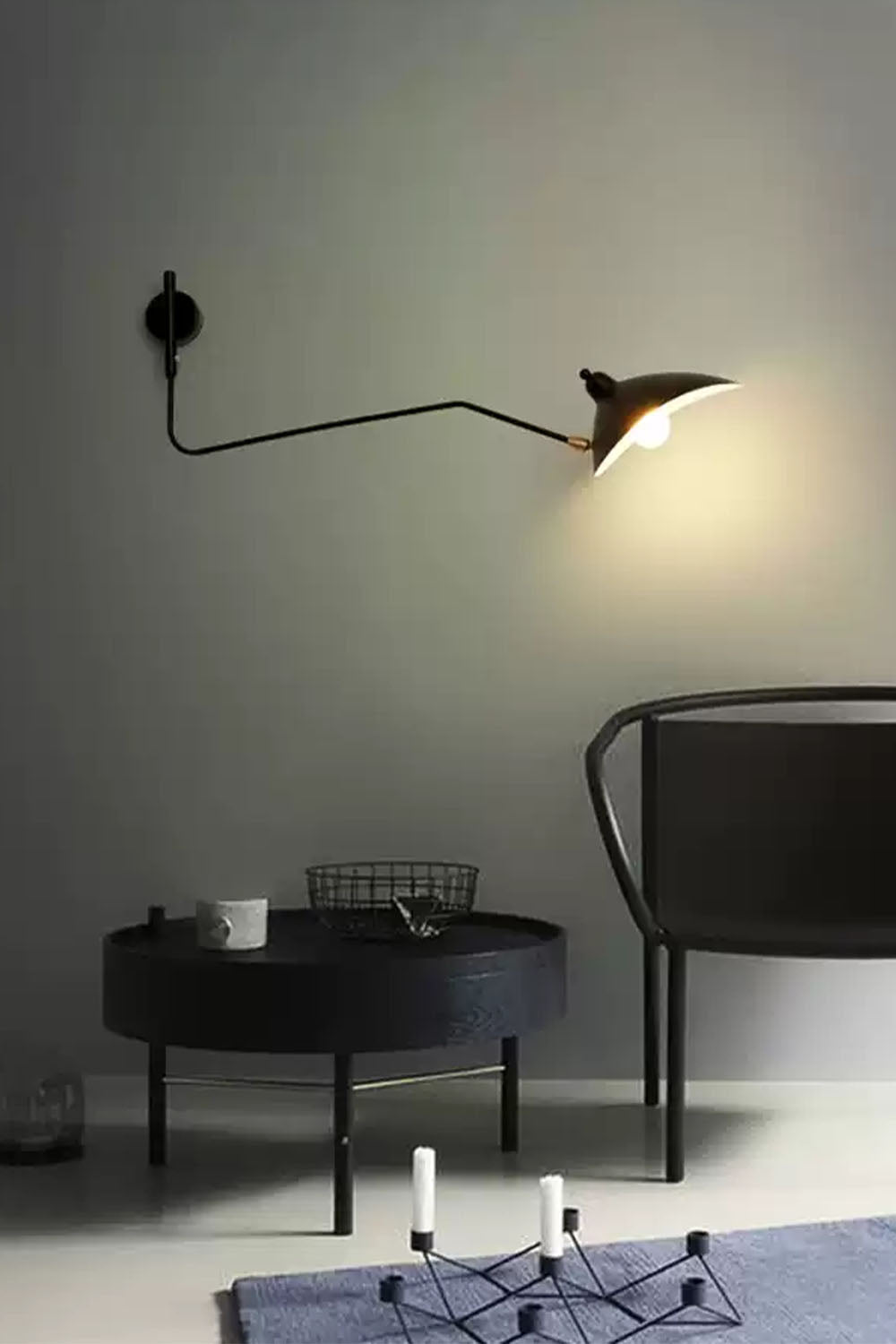 Adjustable Swing Arm Wall Lamp - view 3 | morylighting