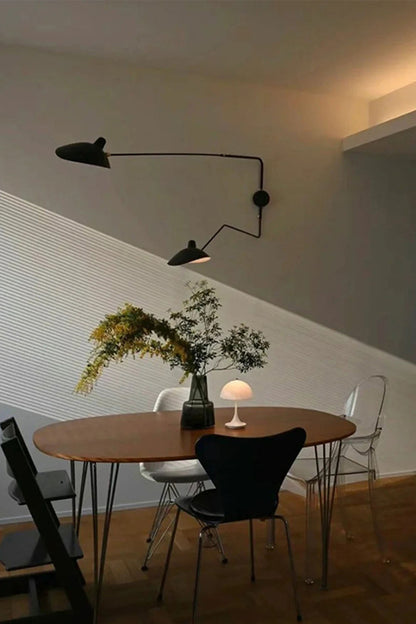 Adjustable Swing Arm Wall Lamp - view 6 | morylighting