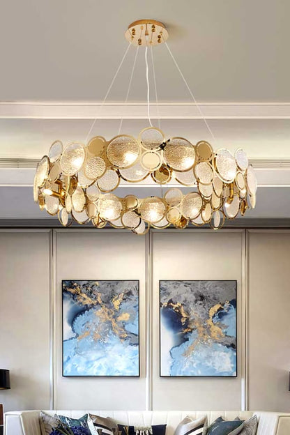 Adrianna Glass Round Chandelier - morylighting