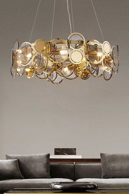 Adrianna Glass Round Chandelier - morylighting