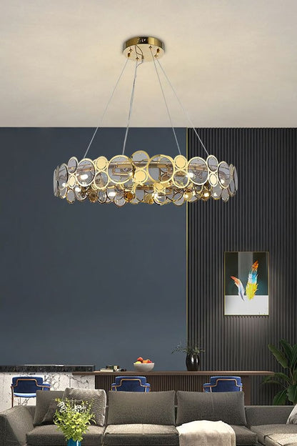 Adrianna Glass Round Chandelier - morylighting