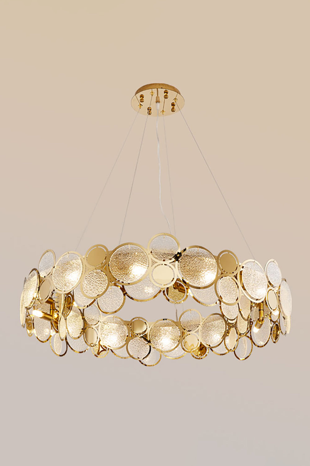 Adrianna Glass Round Chandelier - morylighting