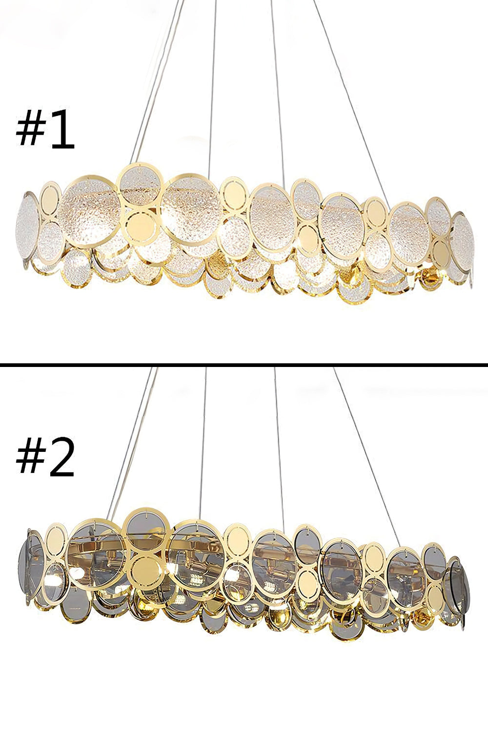 Adrianna Glass Round Chandelier - morylighting