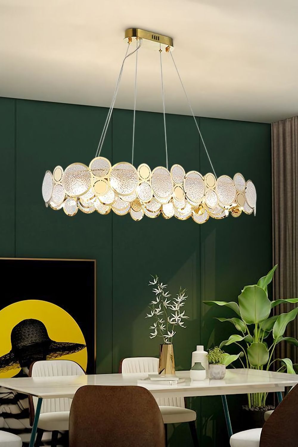 Adrianna Glass Round Chandelier - morylighting