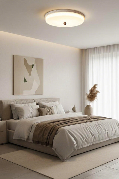 Aeon Travertine Globe Ceiling Light - view 2 | morylighting