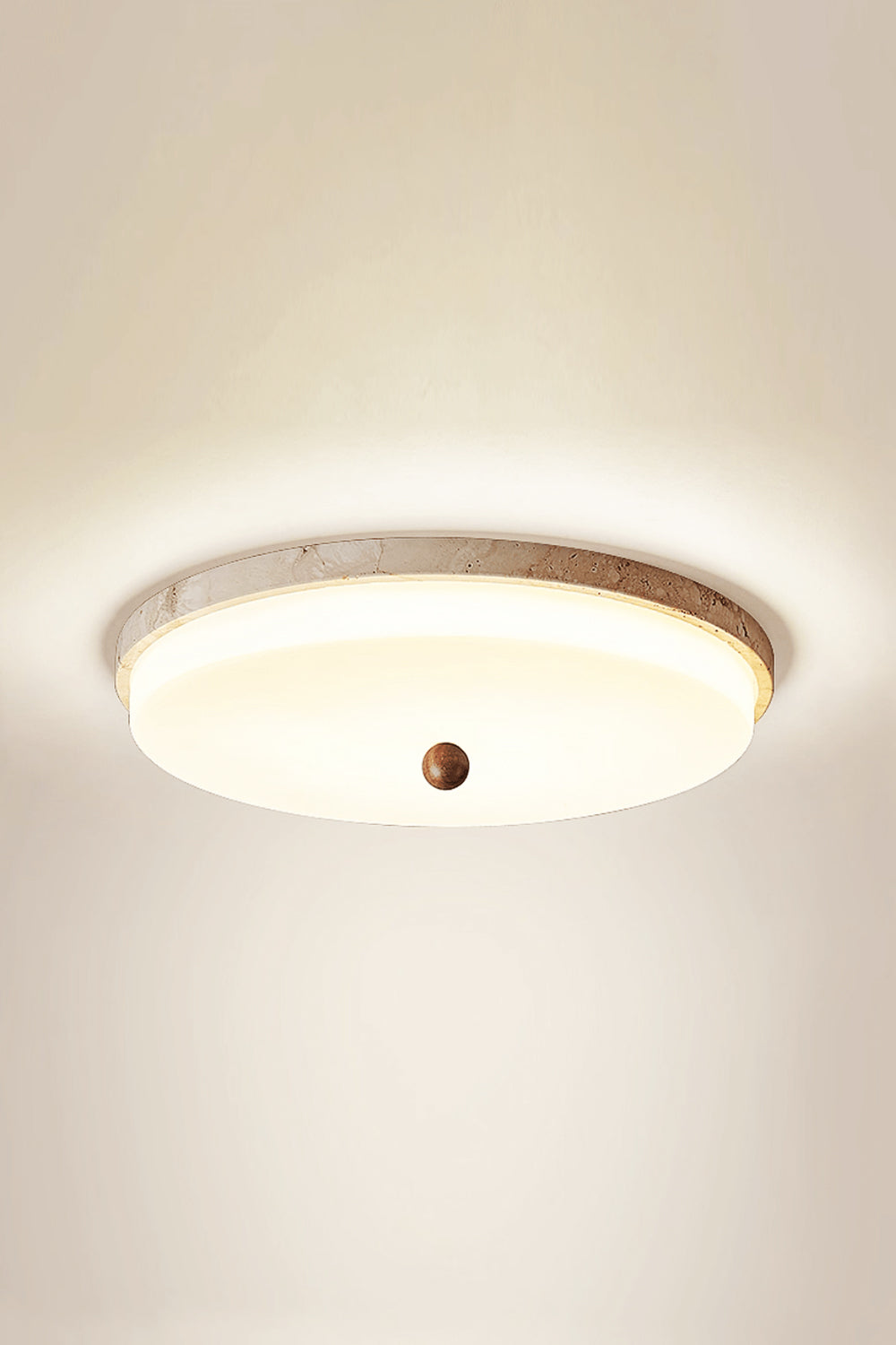 Aeon Travertine Globe Ceiling Light - view 12 | morylighting