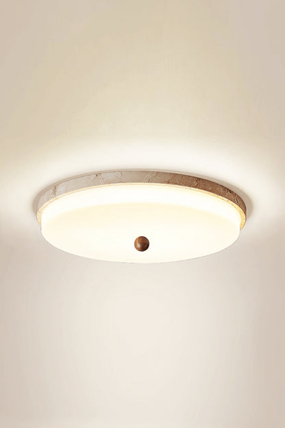 Aeon Travertine Globe Ceiling Light - view 12 | morylighting
