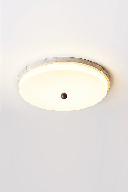 Aeon Travertine Globe Ceiling Light - view 13 | morylighting