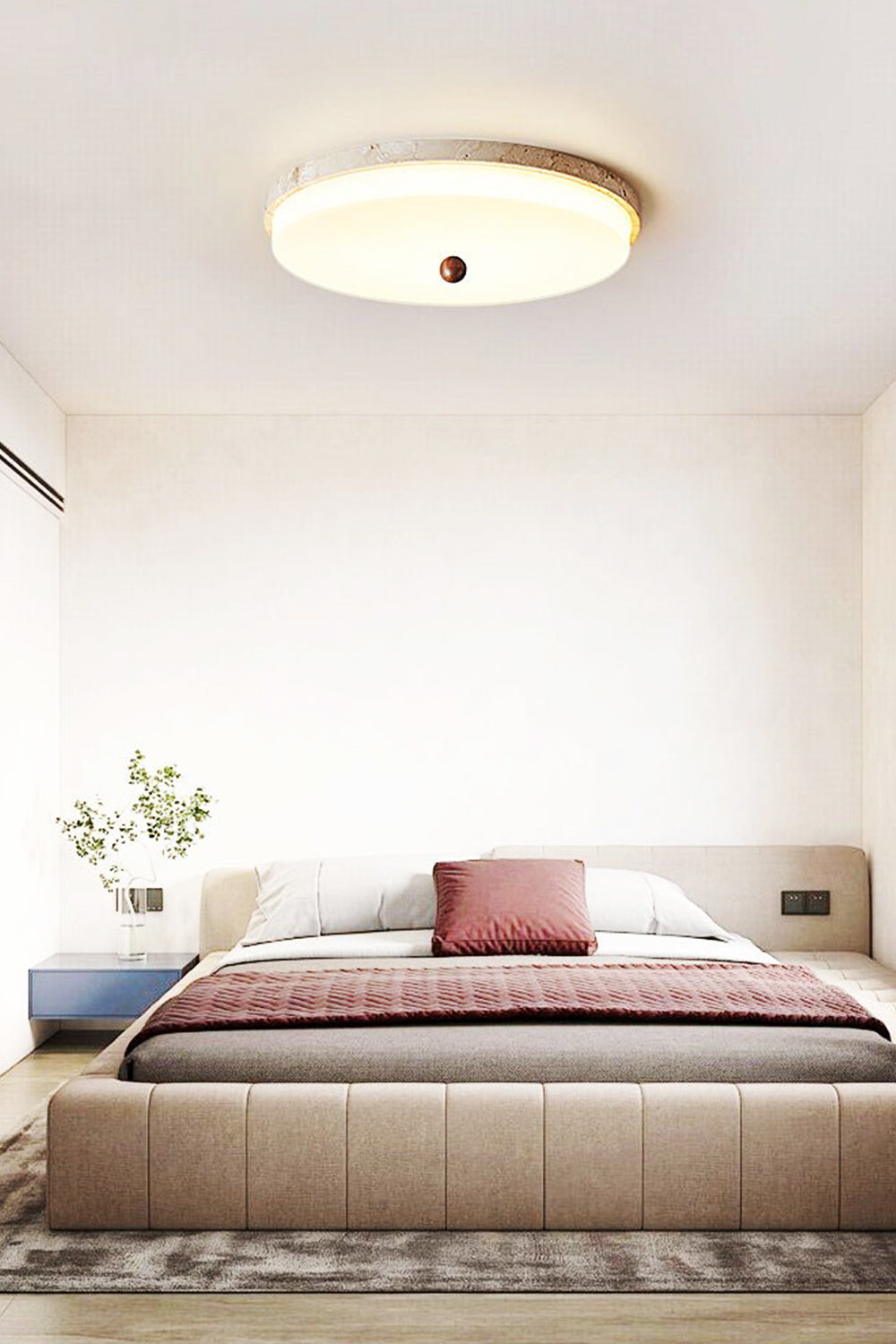 Aeon Travertine Globe Ceiling Light - view 8 | morylighting