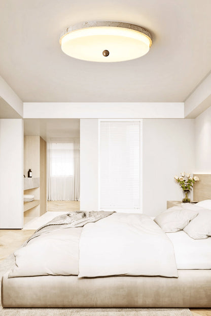 Aeon Travertine Globe Ceiling Light - view 10 | morylighting