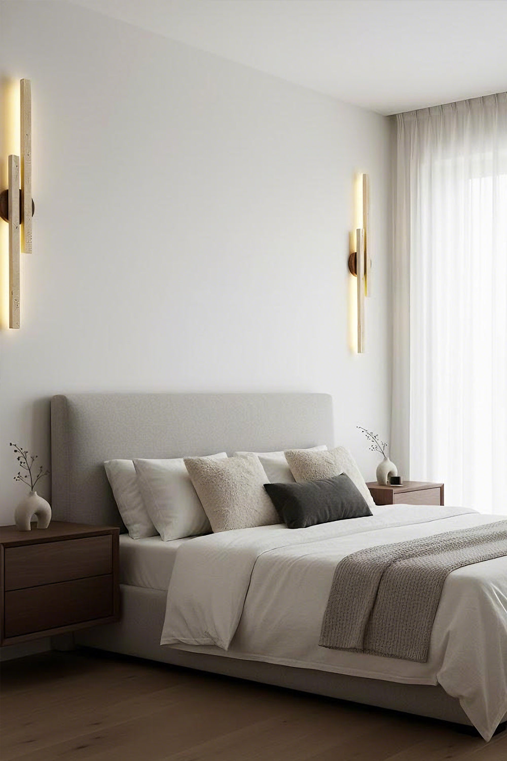 Aeris Travertine Wall Light - view 8 | morylighting