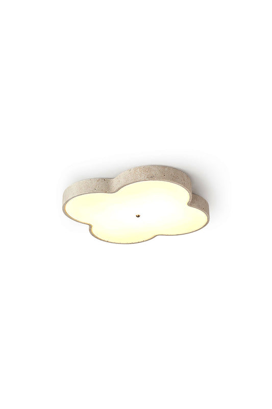 Aethel Cloud Travertine Ceiling Lamp | morylighting