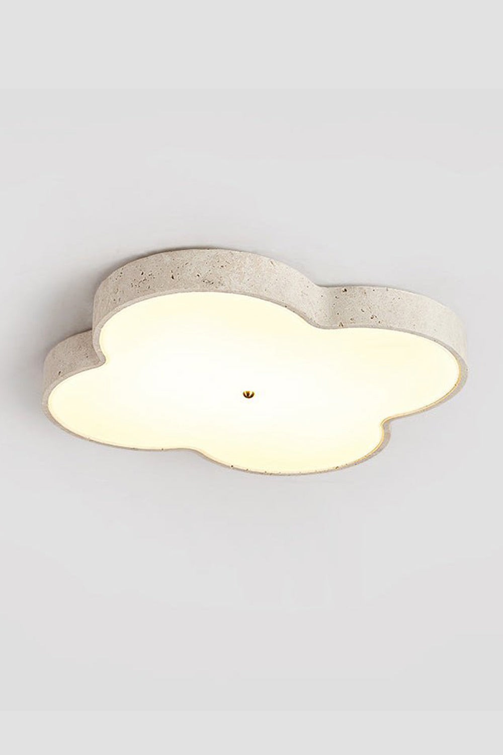 Aethel Cloud Travertine Ceiling Lamp - view 13 | morylighting