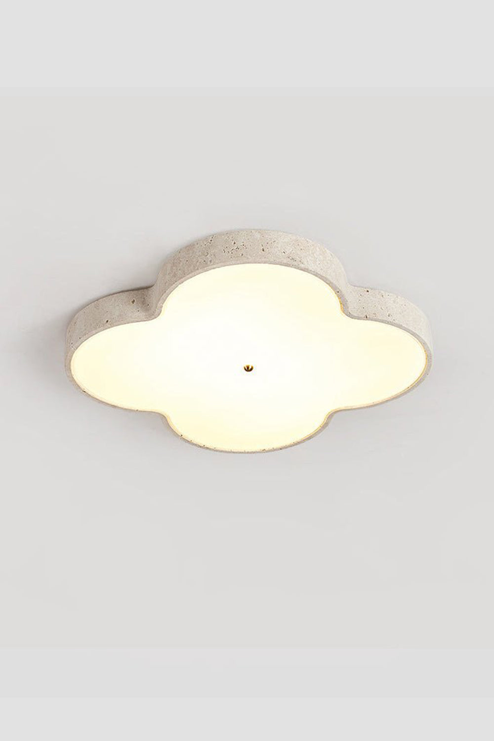 Aethel Cloud Travertine Ceiling Lamp - view 14 | morylighting
