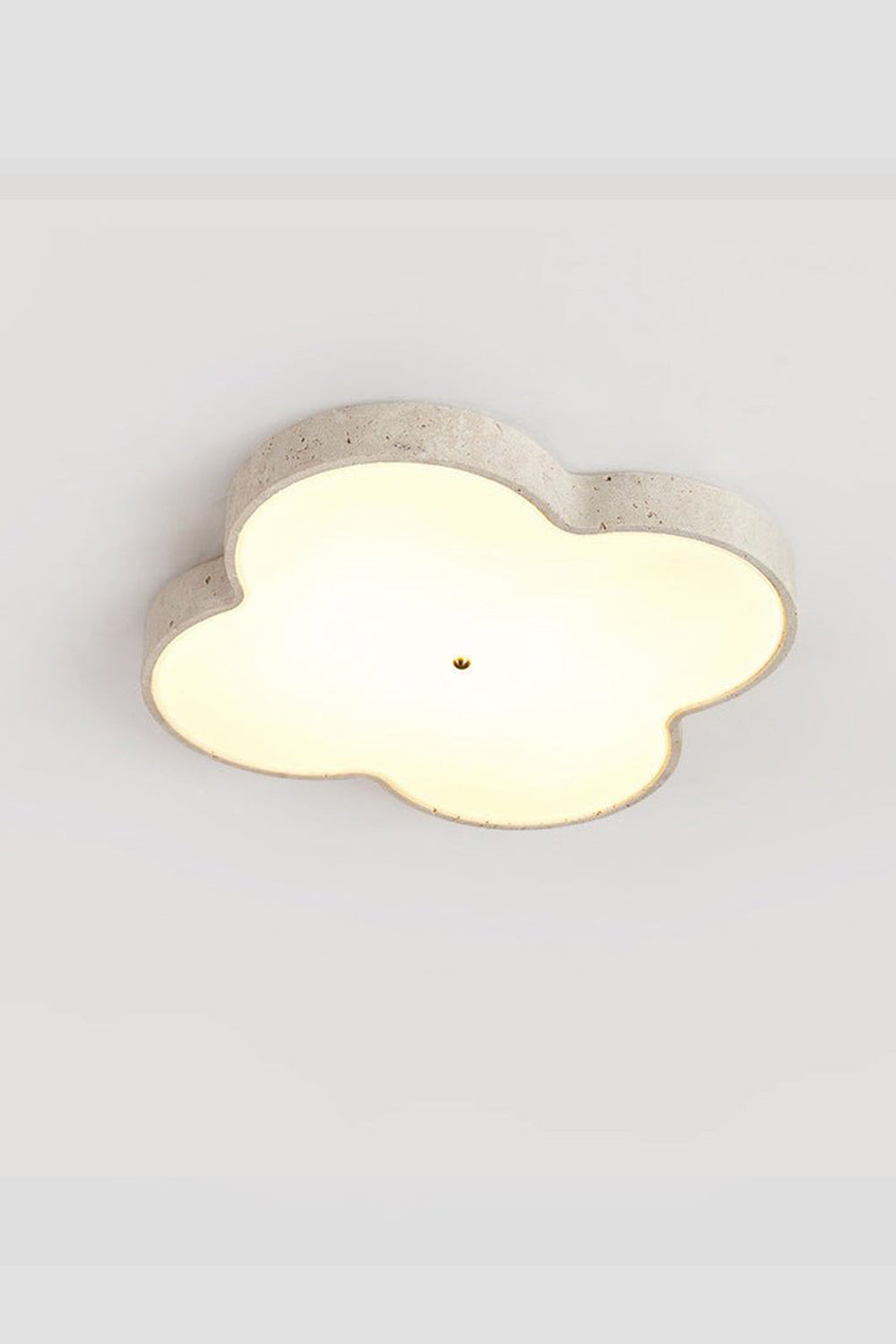 Aethel Cloud Travertine Ceiling Lamp - view 15 | morylighting
