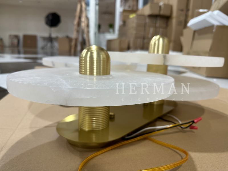 Median Alabaster Flush mount - 3 Surface