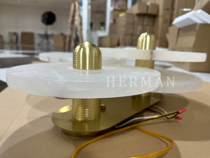 Median Alabaster Flush mount - 3 Surface