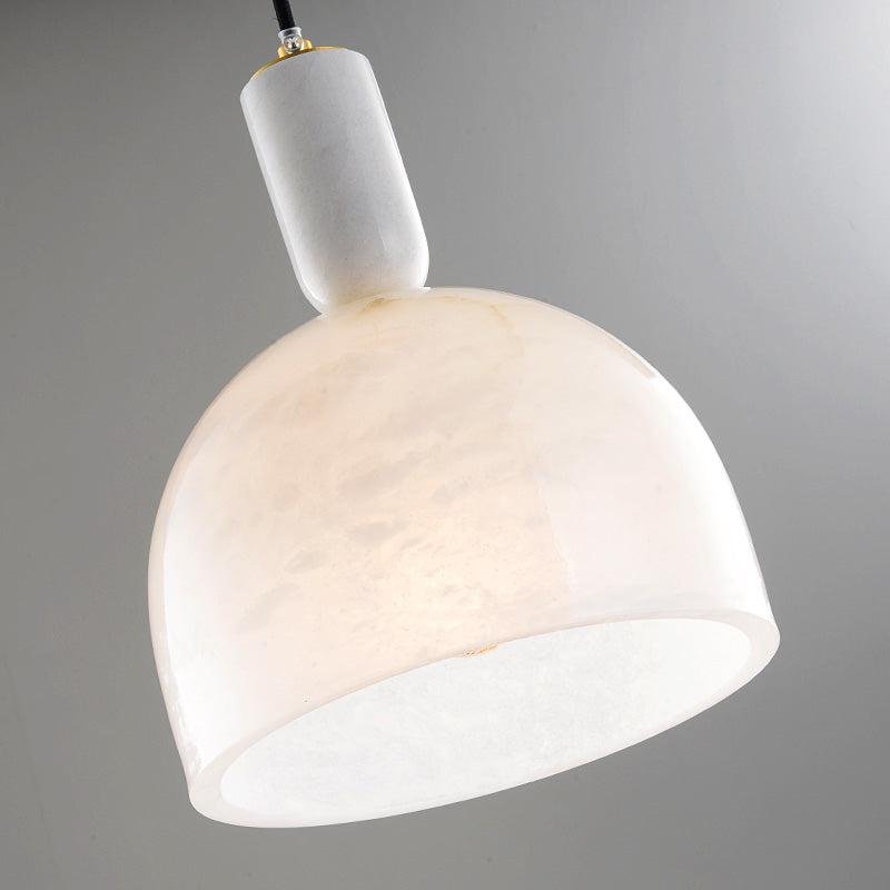 Morylighting Sculpted Alabaster Teardrop Pendant - Background Shot