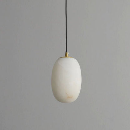 Morylighting Sculpted Alabaster Bedside Pendant Light - Background Shot