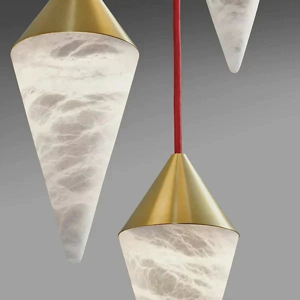 Morylighting Alabaster Cone Pendant Light - Background Shot