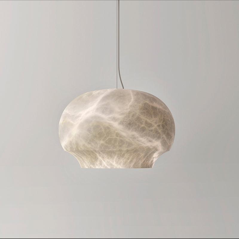 Morylighting Alabaster Dome Pendant - luxury American master bedroom