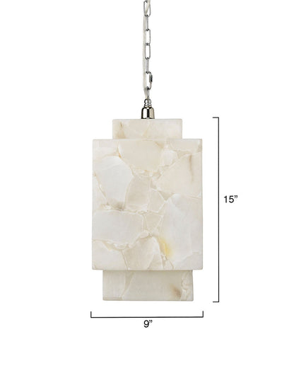 Morylighting Alabaster Cube Pendant Lamp - Background Shot