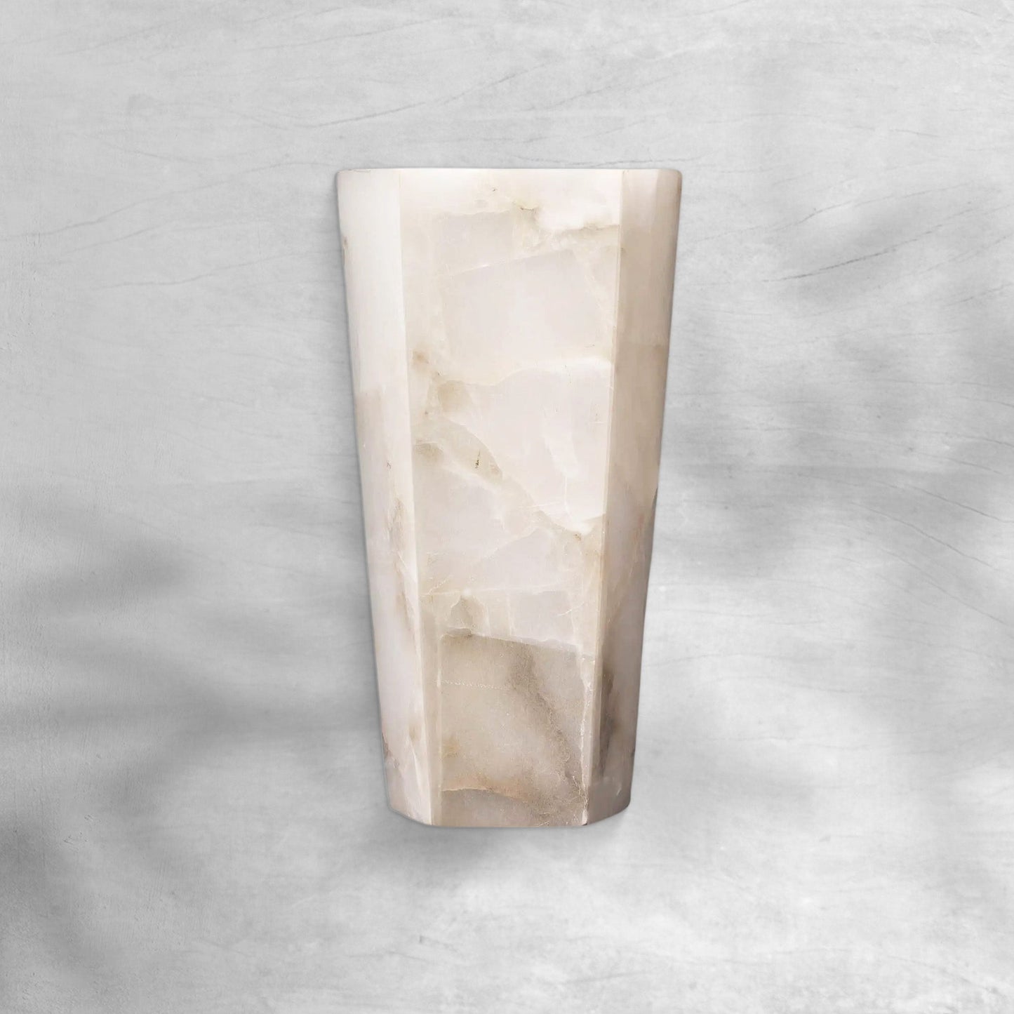 Morylighting Luminous Hexagonal Alabaster Sconce - Background Shot