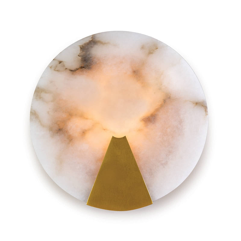 Morylighting Veridian Alabaster Wall Sconce - Background Shot