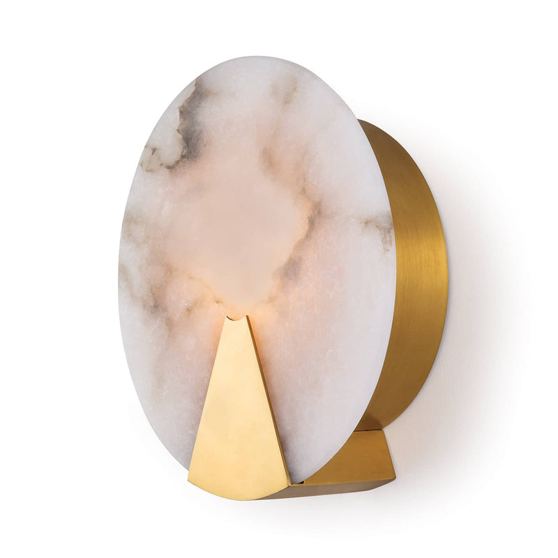 Morylighting Veridian Alabaster Wall Sconce - Background Shot