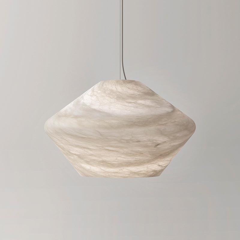 Morylighting Alabaster Orb Pendant - grand American foyer with double-height ceiling
