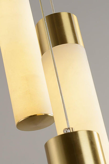 Alabaster Celestial Brass Cascade Chandelier - view 20 | morylighting