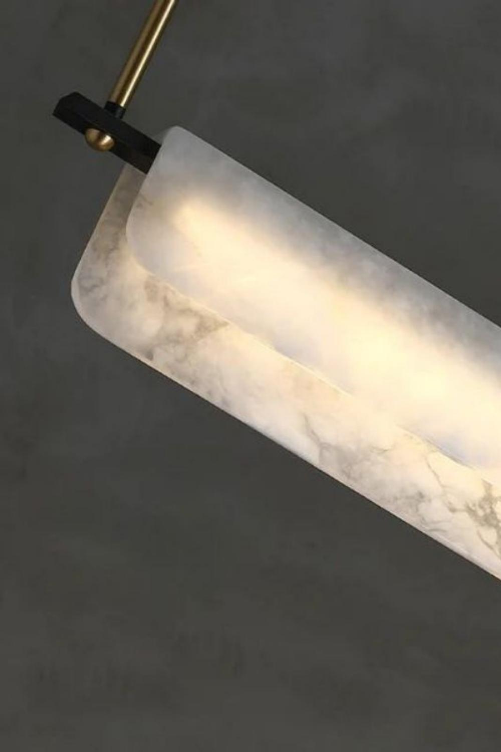 Alabaster Dining Linear Chandelier - morylighting
