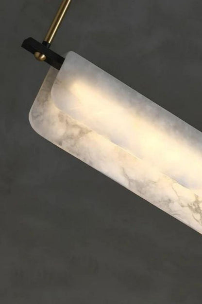 Alabaster Dining Linear Chandelier - morylighting
