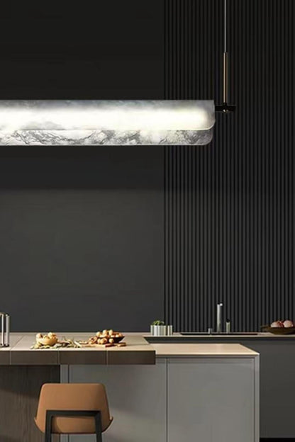 Alabaster Dining Linear Chandelier - morylighting