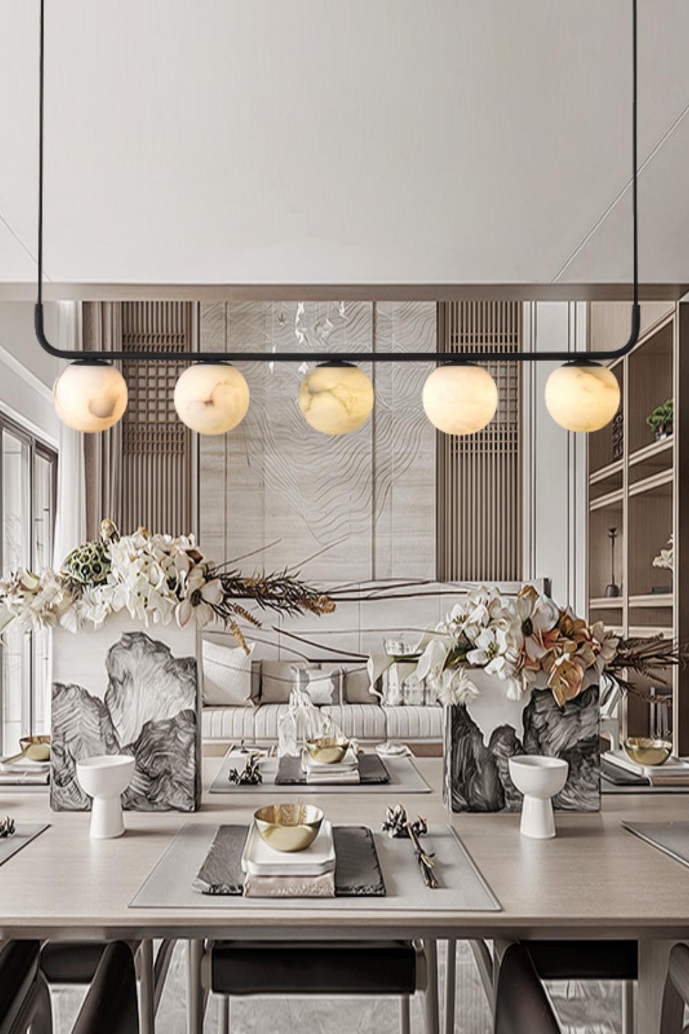 Alabaster Global Linear Pendant - morylighting