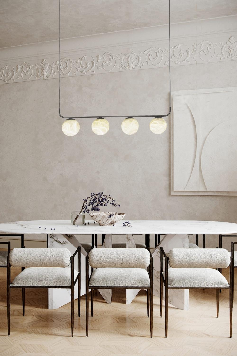 Alabaster Global Linear Pendant - morylighting
