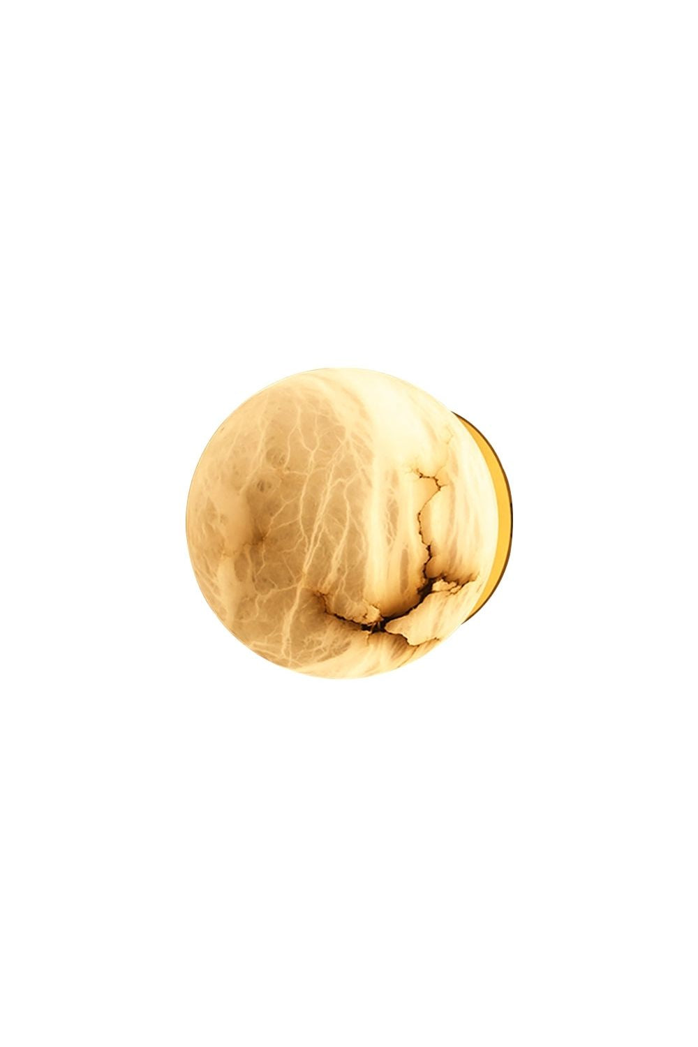Snow-Vein Stone Globe Wall Lamp | morylighting