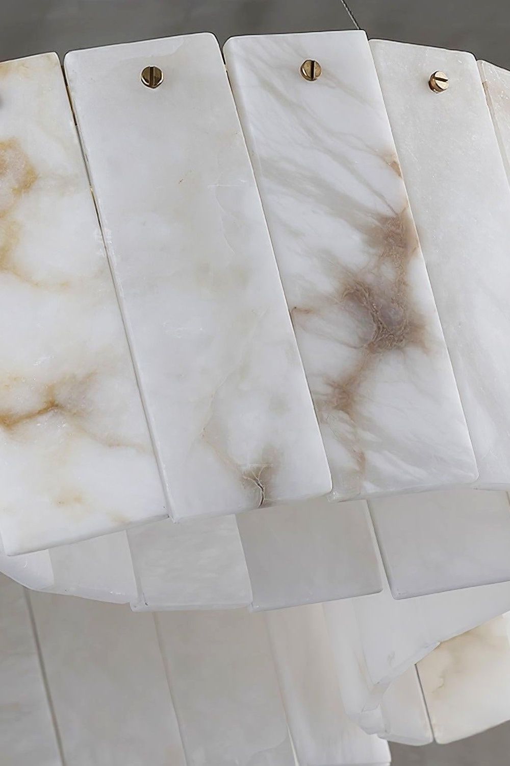 Alabaster Modern Brass Ceiling Lamp - view 19 | morylighting
